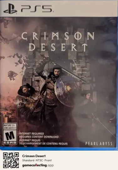 Crimson Desert PlayStation 5, NTSC box front