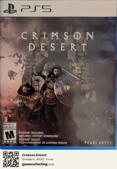 Crimson Desert PlayStation 5, NTSC box front