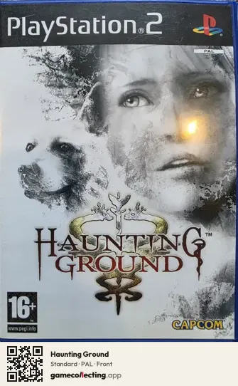 Haunting Ground PlayStation 2, PAL box front