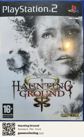 Haunting Ground PlayStation 2, PAL box front