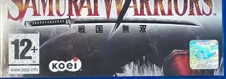 Samurai Warriors, the PEGI square on its front