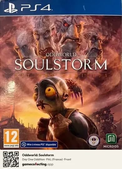 Oddworld: Soulstorm PlayStation 4, France box front