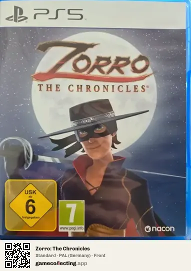 Zorro: The Chronicles PlayStation 5, Germany box front