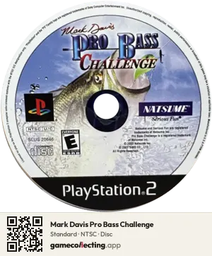 Mark Davis Pro Bass Challenge PlayStation 2, NTSC disc