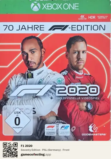 F1 2020 Xbox One, Germany box front