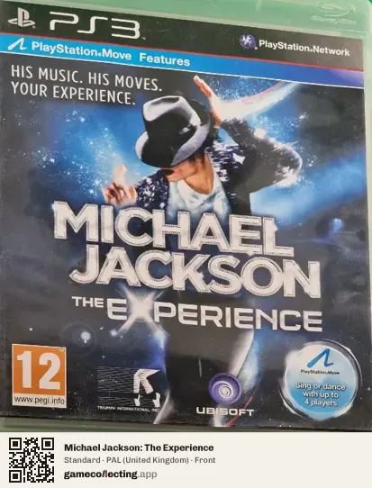 Michael Jackson: The Experience PlayStation 3, United Kingdom box front