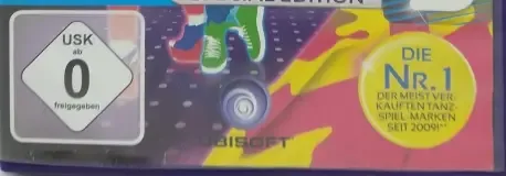 Just Dance 3, the USK square on its front