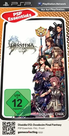Dissidia 012: Duodecim Final Fantasy PlayStation Portable, PAL box front
