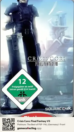 Crisis Core: Final Fantasy VII PlayStation Portable, Germany box front