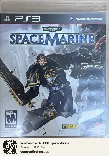 Warhammer 40,000: Space Marine PlayStation 3, NTSC box front