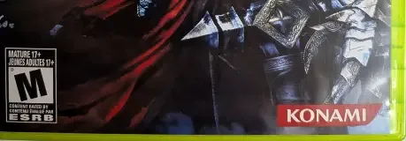 Castlevania: Lords of Shadow, the ESRB box on its front