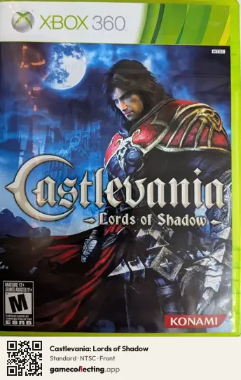 Castlevania: Lords of Shadow Xbox 360, NTSC box front