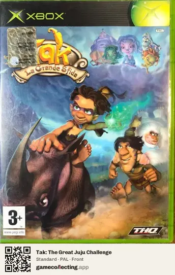 Tak: The Great Juju Challenge Xbox, PAL box front