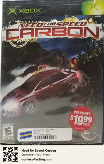 Need for Speed: Carbon Xbox, NTSC box front