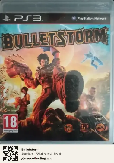 Bulletstorm PlayStation 3, France box front