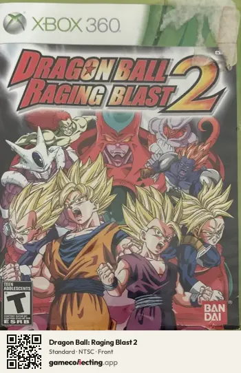 Dragon Ball: Raging Blast 2 Xbox 360, NTSC box front