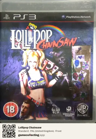 Lollipop Chainsaw PlayStation 3, United Kingdom box front