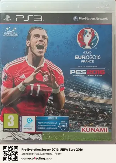 Pro Evolution Soccer 2016: UEFA Euro 2016 PlayStation 3, Germany box front