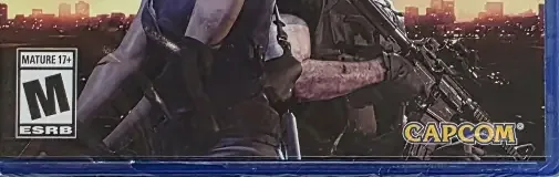 Resident Evil 3, the ESRB box on its front