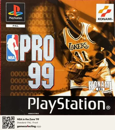 NBA in the Zone '99 PlayStation, PAL box front