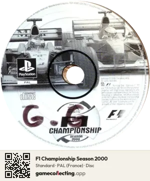 F1 Championship Season 2000 PlayStation, PAL disc