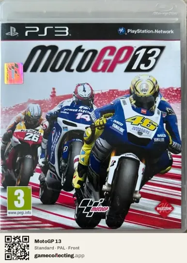 MotoGP 13 PlayStation 3, PAL box front