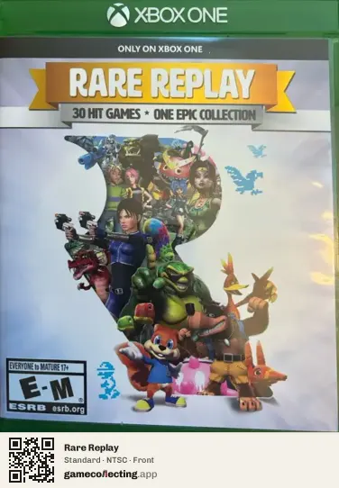 Rare Replay Xbox One, NTSC box front