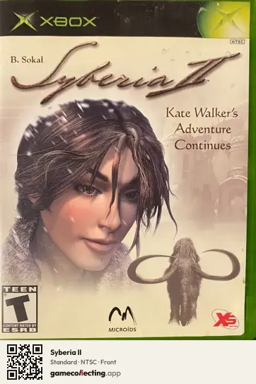 Syberia II Xbox, NTSC box front