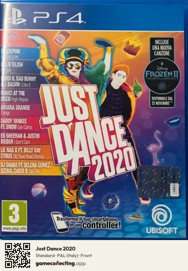 Just Dance 2020 PlayStation 4, Italy box front