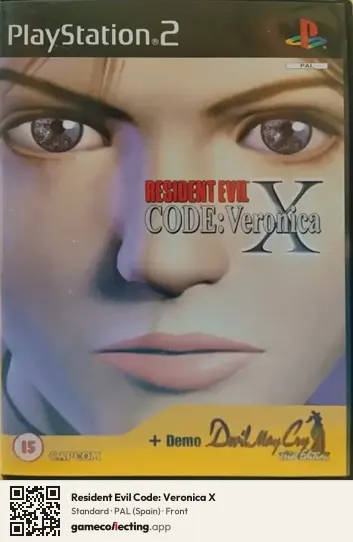 Resident Evil Code: Veronica X PlayStation 2, Spain box front