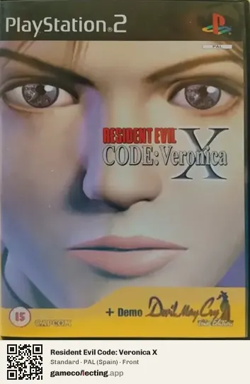Resident Evil Code: Veronica X PlayStation 2, Spain box front