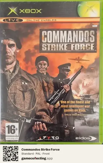 Commandos Strike Force Xbox, PAL box front