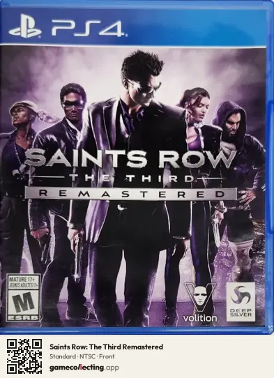 Saints Row: The Third Remastered PlayStation 4, NTSC box front