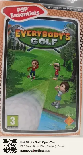 Hot Shots Golf: Open Tee PlayStation Portable, France box front
