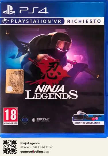 Ninja Legends PlayStation 4, Italy box front