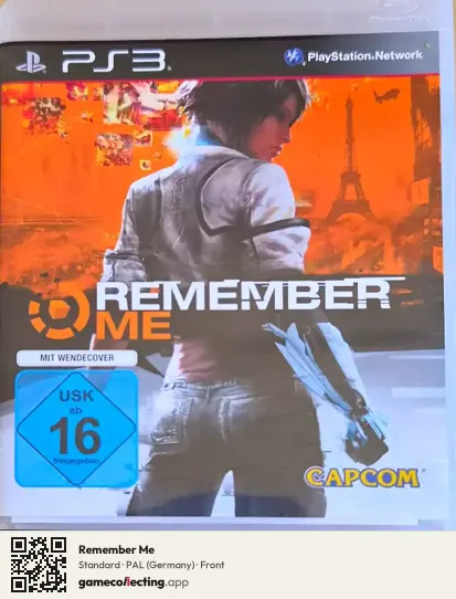 Remember Me PlayStation 3, Germany box front