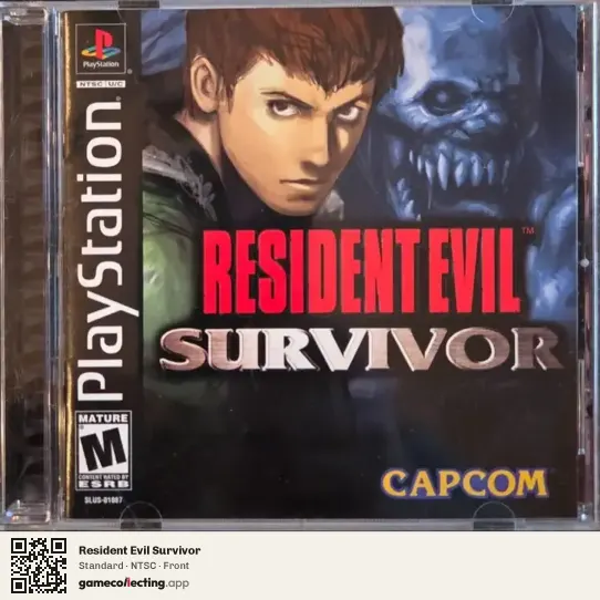 Resident Evil Survivor PlayStation, NTSC box front