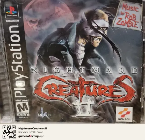 Nightmare Creatures II PlayStation, NTSC box front