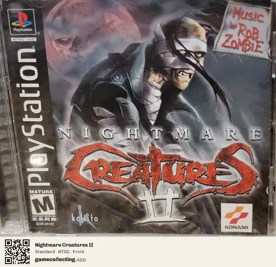 Nightmare Creatures II PlayStation, NTSC box front