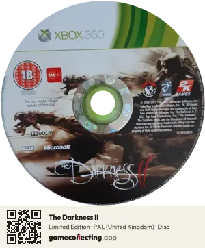 The Darkness II Xbox 360, PAL disc