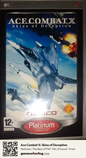 Ace Combat X: Skies of Deception PlayStation Portable, France box front