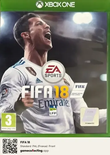 FIFA 18 Xbox One, France box front