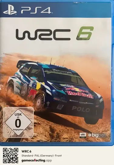 WRC 6 PlayStation 4, Germany box front