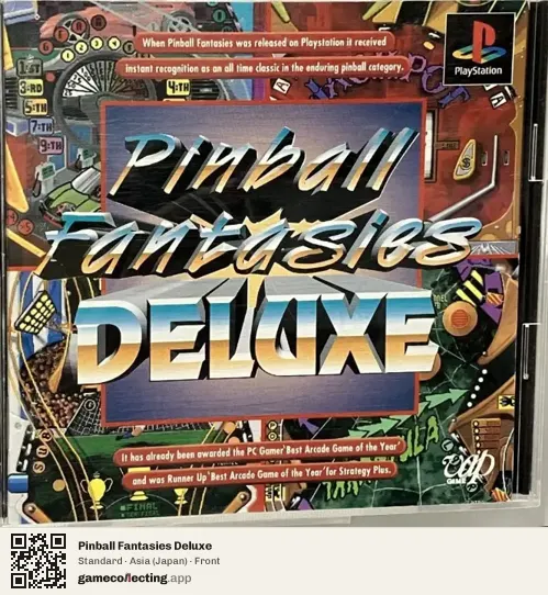 Pinball Fantasies Deluxe PlayStation, Asia box front