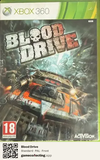 Blood Drive Xbox 360, PAL box front