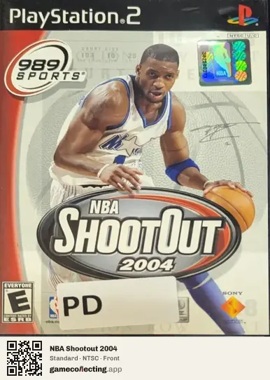 NBA Shootout 2004 PlayStation 2, NTSC box front