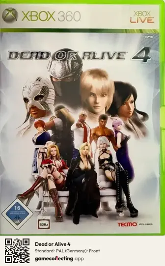 Dead or Alive 4 Xbox 360, Germany box front