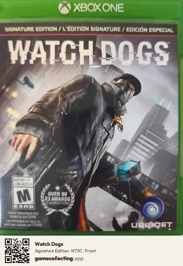 Watch Dogs Xbox One, NTSC box front