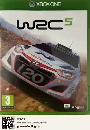WRC 5 Xbox One, France box front