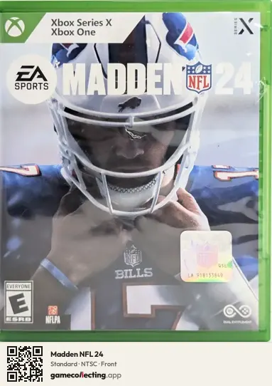 Madden NFL 24 Xbox Series X, NTSC box front